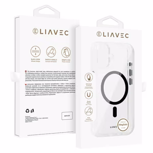 Liavec Glossy Magsafe Clear Ümbris do Iphone 16 must