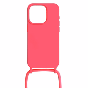 Strap Silicone Ümbris jaoks Iphone 13 Pro Max design 1 roosa