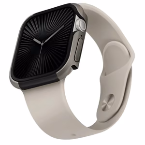 Чехол Uniq Valencia Apple Watch Series 46mm серебристый/титановое серебро