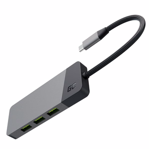 Green Cell USB-C jagaja GC Connect 7-in-1 (3x USB 3.1, HDMI 4K 60Hz, USB-C PD 85W, MicroSD/SD)