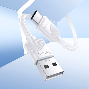 Kaabel USB A to USB C Hoco 3A 1 m X114 valge