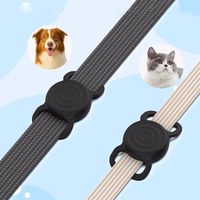 AirTag silicone waterproof ümbris jaoks dog or cat collar - must