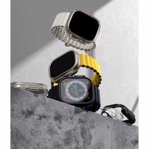 Ringke Slim 2-pack Ümbris jaoks Apple Watch Ultra 1/2 (49mm) - läbipaistev and Matte must