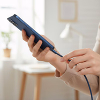 Cable USB C to USB C Forcell F-Energy QC4.0 PD 5A 100W Cafule Color 1,2 m ACYH23 dark blue