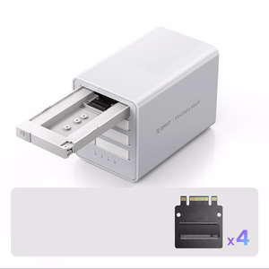 Orico 8848U4 DAS seeria 4-pesaline M.2 NVMe SSD kettamassiiv - valge