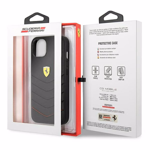 Ferrari FEHCP13SRQUK iPhone 13 mini 5.4" чёрный/чёрный жёсткий чехол Off Track Quilted