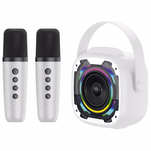 Blavec kaasaskantav Bluetooth kõlar WS-08 Karaoke Idol – 8W 2 mikrofoniga (WS08-2MW) valge