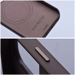 WOVEN MAG COVER Ümbris compatible with MagSafe jaoks IPHONE 13 Pro light brown