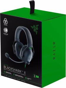 Razer Blackshark V2 X kõrvaklapid juhtmega peapael mängude mustad, rohelised