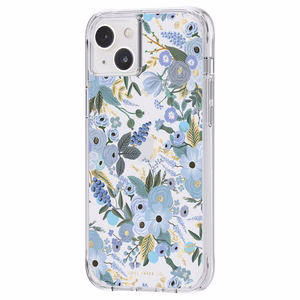 Rifle Paper Co. Garden Party Blue ümbris iPhone 14 Plusile, sinine lillemuster