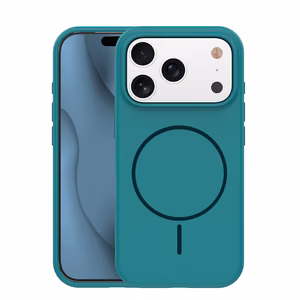 Silicone Thin Mag чехол iPhone 14 6,1" бирюзовый