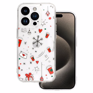 TEL PROTECT Christmas Clear Ümbris jaoks Iphone 16 Design 3
