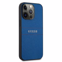 Guess GUHCP13LPSASBBL iPhone 13 Pro / 13 6.1" sinine/sinine Saffiano rihma