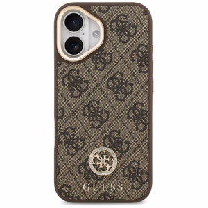 GUESS ümbris jaoks IPHONE 17 compatible with MagSafe GUHMP17SP4G4DCSW (PU W/ Strass Logo & Big Strap Metal Buttons) brown