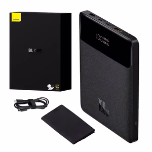 Powerbank Baseus Blade 20000mAh 2xUSB, 2xUSB-C + cable USB-C  100W (black)