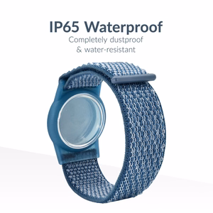 Beeep OneTag otsinguseade laste Velcro-kinnitusega käepaelaga, Dolphin, Apple Find My / Android
