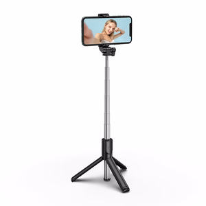 Selfipulk WHS1Y teleskoopstatiiv 1m telefonihoidikuga - must