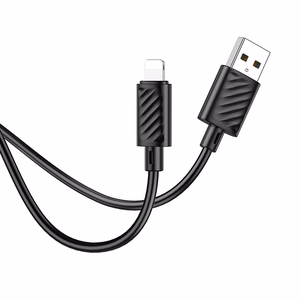 Кабель USB A to Lightning Hoco 2,4A 1 м X88 чёрный