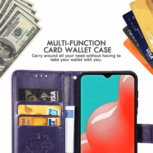 Ümbris Flower Book Samsung A155 A15 4G/A156 A15 5G violet