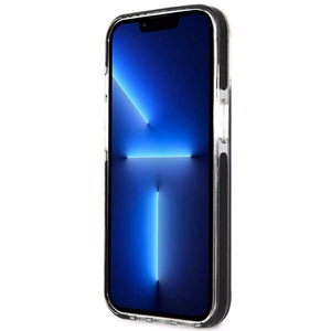 Karl Lagerfeld Iconik Karl ümbris iPhone 13 mini jaoks - must