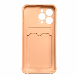 Card Armor Case Kott Cover iPhone 13 Mini Card Wallet Silikoon Air Bag Armor Pink