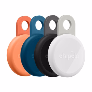 Chipolo LOOP – перезаряжаемый Bluetooth трекер с силиконовой петлей iOS & Android, 4col_Charcoal_Chalk_Navy_Coral