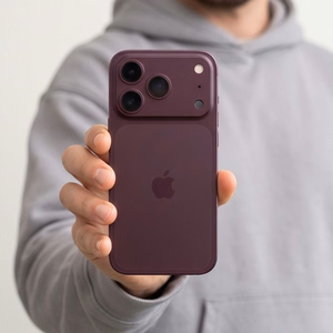 Tech-Protect Camfull Fit+ karastatud klaasist kaamerakaitse iPhone 18 Pro jaoks, bordoopunane