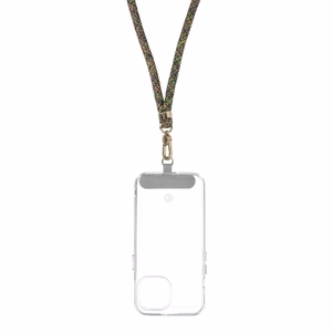 SWING (8mm) Phone lanyard, Phone pendant with adjustable length / cord length 165cm (max 82.5cm in the loop) / on the shoulder or neck - hall-roheline-roosa