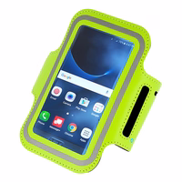 Armband SLIM Type 1 Ümbris jaoks Iphone 15 Pro Max/16 Pro Max/Samsung A15/A16/A25/A34/A55/M35/S20 FE/S24 FE/S24 Plus/S24 Ultra (6,0 Inches) LIME
