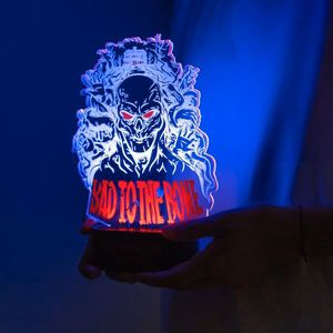 Stranger Things Bad To The Bone LED-öövalgusti, 16 × 24 cm