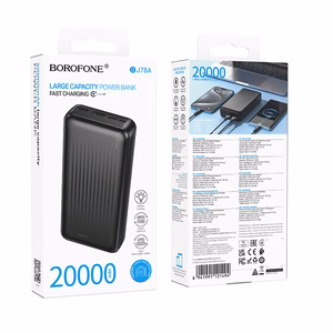 Borofone Power Bank 20000mAh BJ78A Clever - 2xUSB - black
