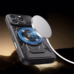 Defender Armor Mag ümbris jaoks iPhone 16 6,1" must