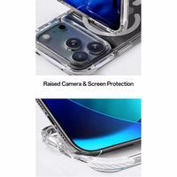 Rock Crystal Clear Magnetic Series Ümbris jaoks Iphone 17 läbipaistev-must