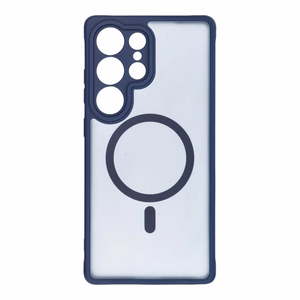 FULL MATTE MAG COVER Ümbris compatible with MagSafe jaoks SAMSUNG S25 sinine
