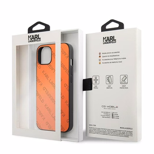 Karl Lagerfeld KLHCP13SPTLO iPhone 13 mini 5,4 "hardcase oranž / oranž Perforated Allover