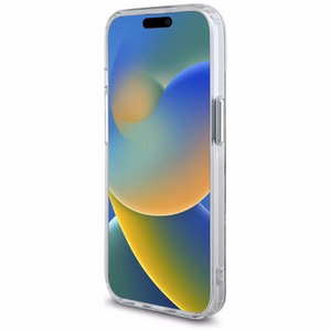 Karl Lagerfeld IML Monogram Karl & Choupette Head MagSafe iPhone 15 Ümbris - Clear