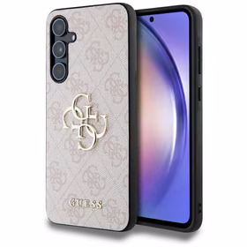 Guess 4G Big Metal Logo ümbris jaoks Samsung Galaxy A55 - roosa