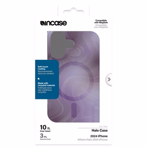 Incase Halo Case MagSafe'i toega ümbris iPhone 16-le, Oil Slick Lilac värvitoonis