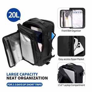 Tech-Protect Defender S50 Backpack jaoks Ryanair & Wizzar, 20L Laptop - must