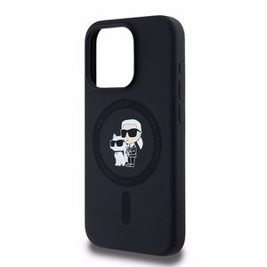 Karl Lagerfeld Silicone Karl&Choupette MagSafe ümbris jaoks iPhone 15 Pro - must