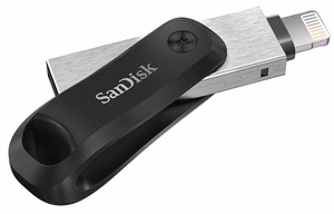 SanDisk iXpand USB mälupulk 64 GB USB Type-A / Lightning 3.2 Gen 2 must, hõbedane