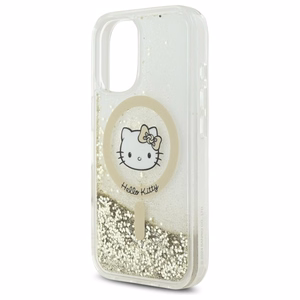 Hello Kitty Liquid Glitter Fever MagSafe iPhone 16 Ümbris - Kuldne