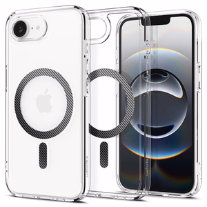Spigen Ultra Hybrid MagSafe iPhone 16e Carbon Fiber Ümbris - Clear
