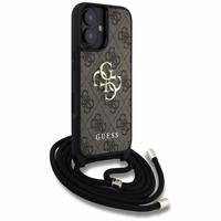 GUESS ümbris jaoks IPHONE 16 GUHCP16SP4GMGCRW (CBDY PU 4G Big Logo W/Cord Strap) brown