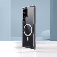 Nillkin Nature Pro armored ümbris with a magnetic ring jaoks Samsung Galaxy S24 Ultra - valge