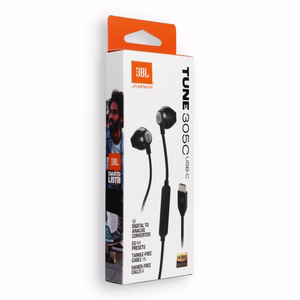 Juhtmega kõrvaklapid USB C JBL 305C must