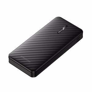 Borofone Power Bank 10000mAh BJ84 Smooth - USB - with USB, Type C, Lightning and Micro USB cables black
