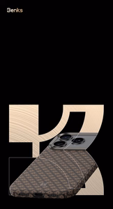 Benks Magnetic Armor Air Armor Grid Kevlar Ümbris Metal Frame 600D (0069) jaoks Iphone 17 Pro sinine