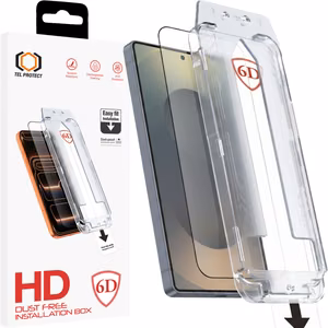Tel Protect Dust-Free Easy Fit Full Glue 6D закаленное стекло для Samsung Galaxy S25 Ultra черное (с разблокировкой по отпечатку пальца)