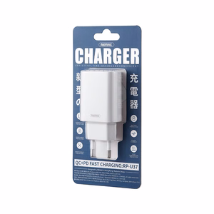 Laadija Remax RP-U37 20W USB-C/USB-A valge